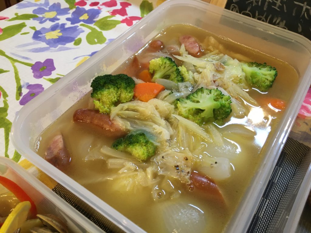 料理教室マンツーマンポトフ風スープ