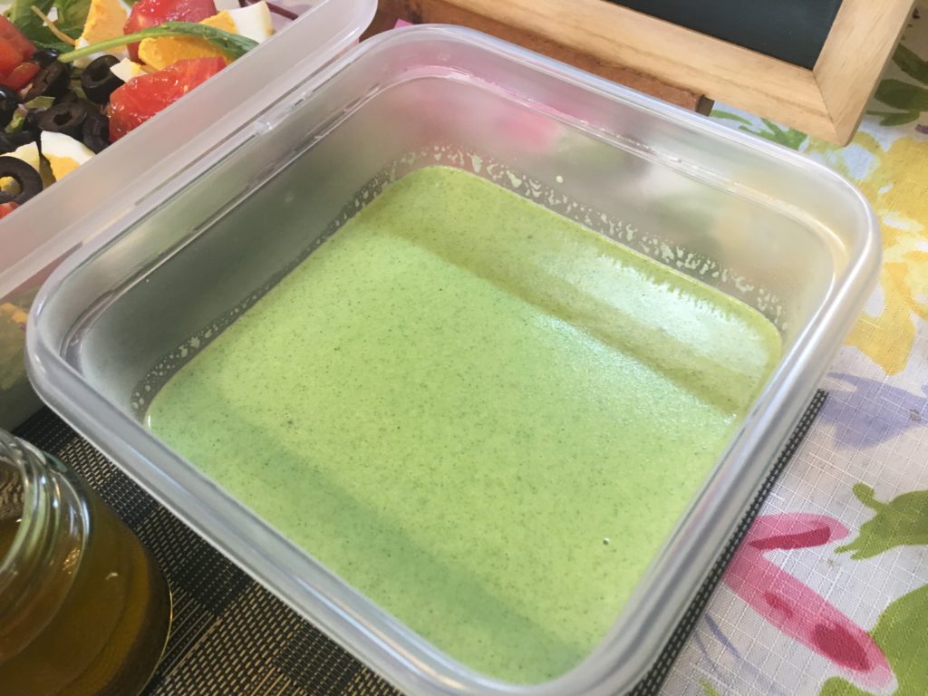 料理教室マンツーマンブロッコリー冷製スープ