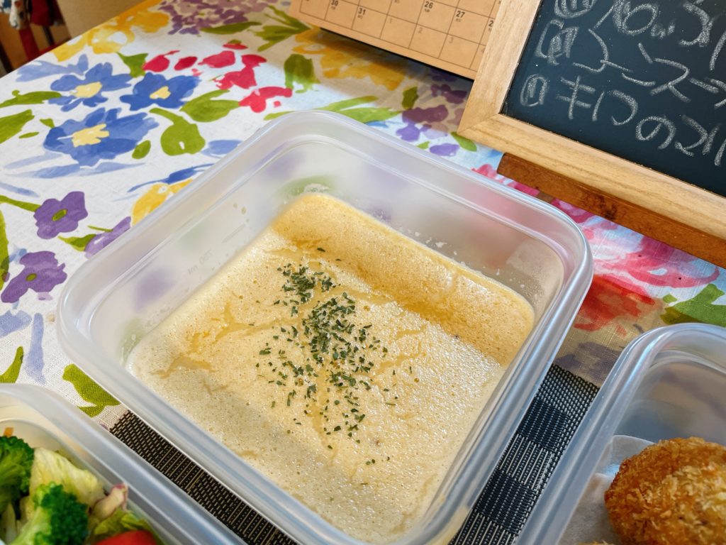 料理教室マンツーマンコーンスープ