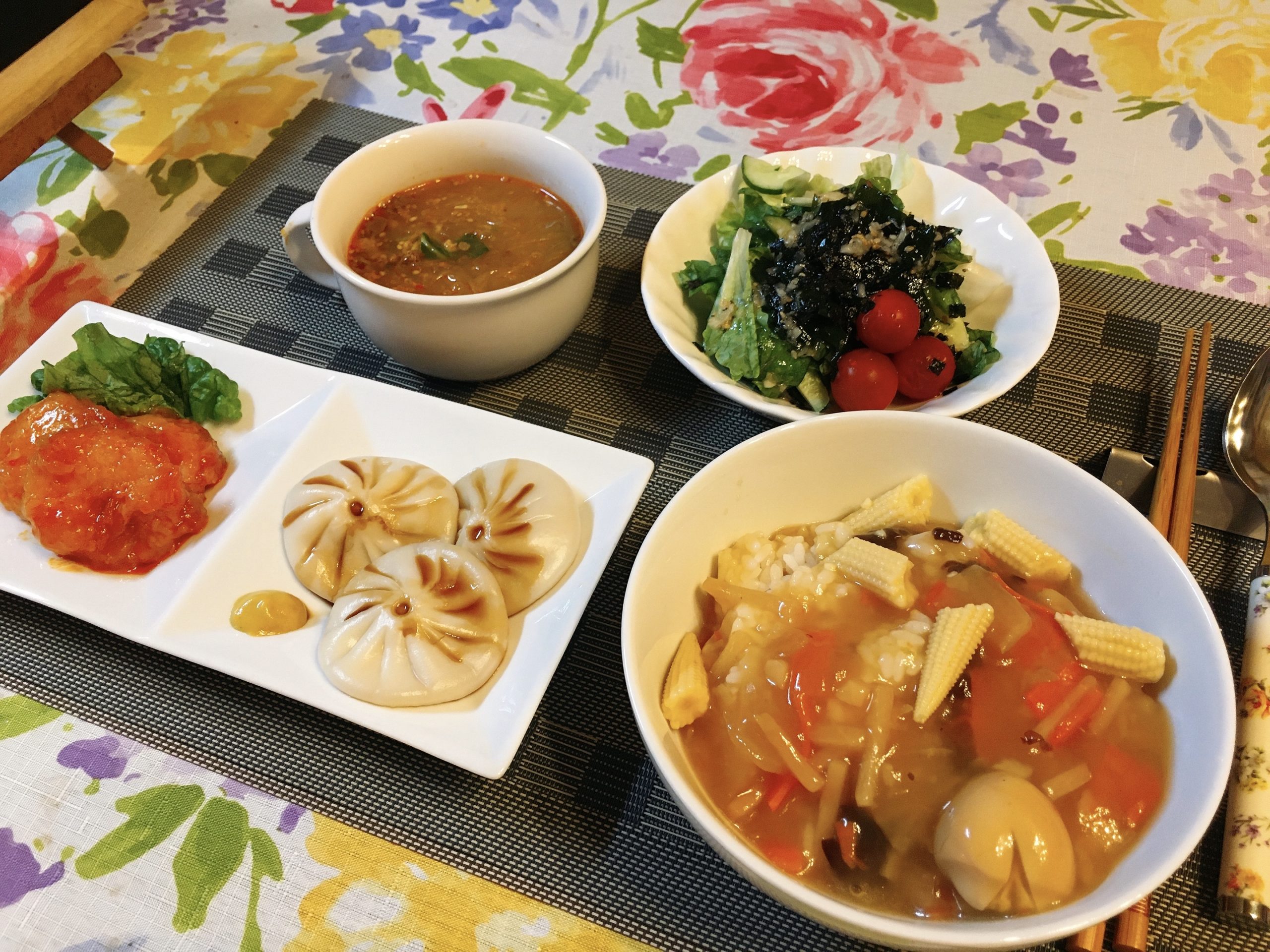 料理教室マンツーマン中華丼セット