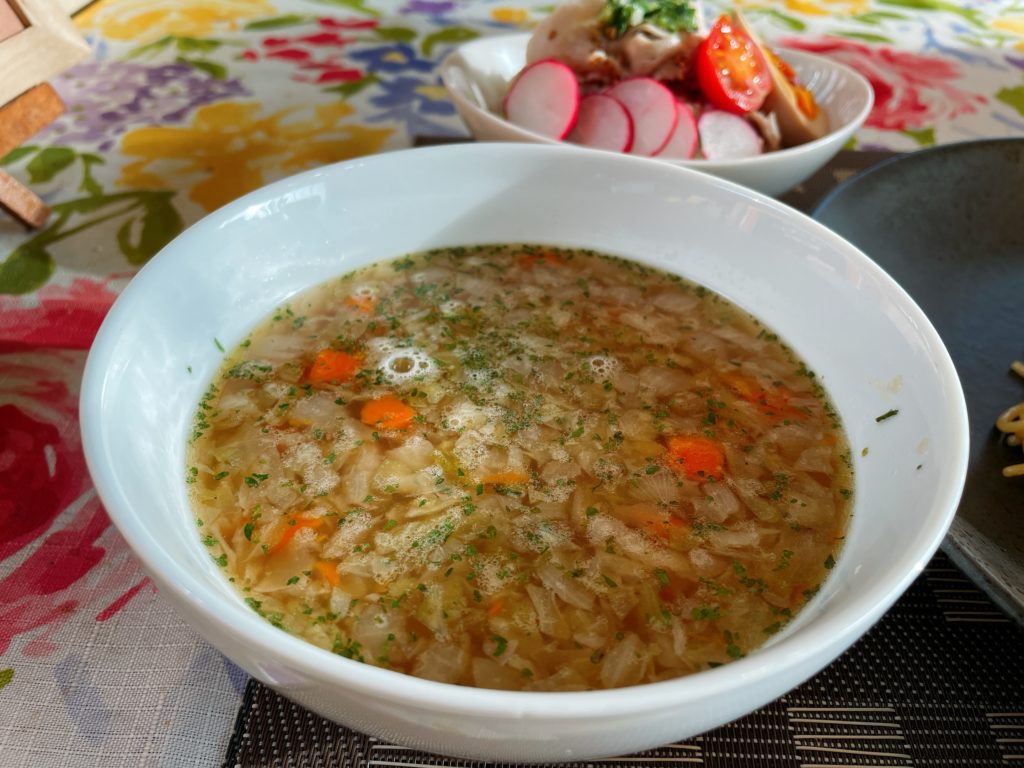料理教室マンツーマン野菜スープ