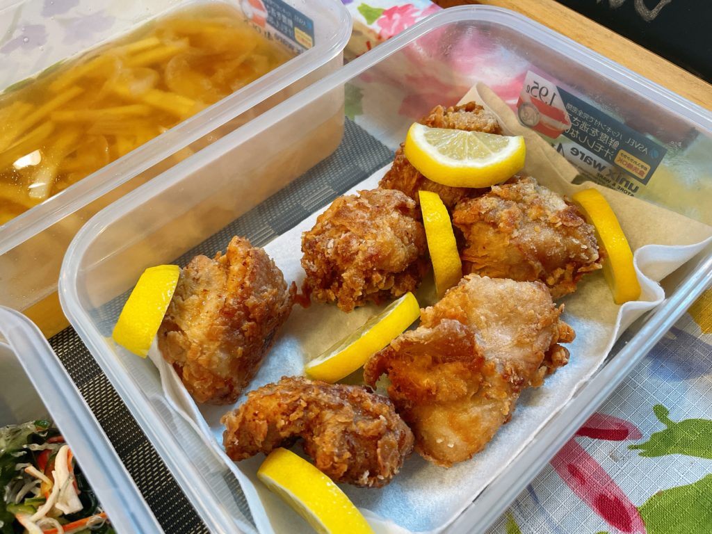料理教室マンツーマン鶏の唐揚げ