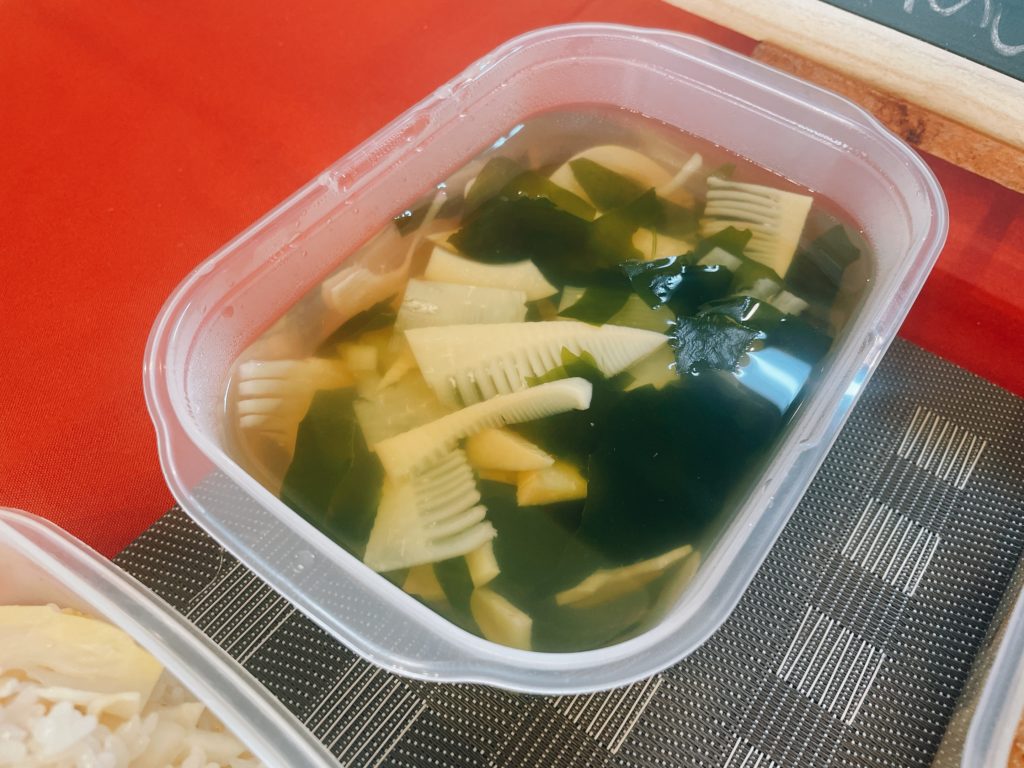 料理教室マンツーマン若竹汁