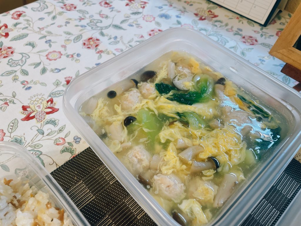 料理教室マンツーマン鶏団子スープ