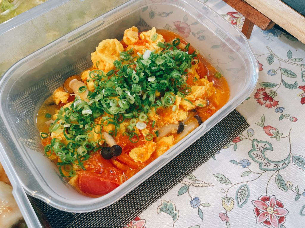 料理教室マンツーマントマト卵
