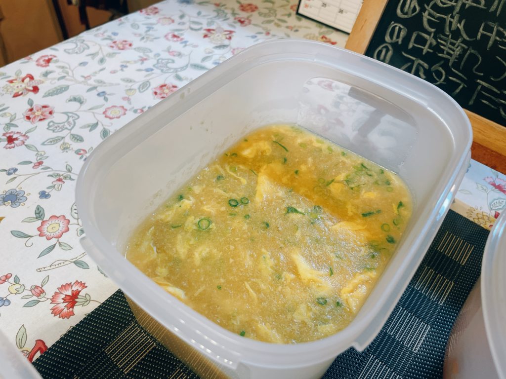 料理教室マンツーマン中華コーーンスープ