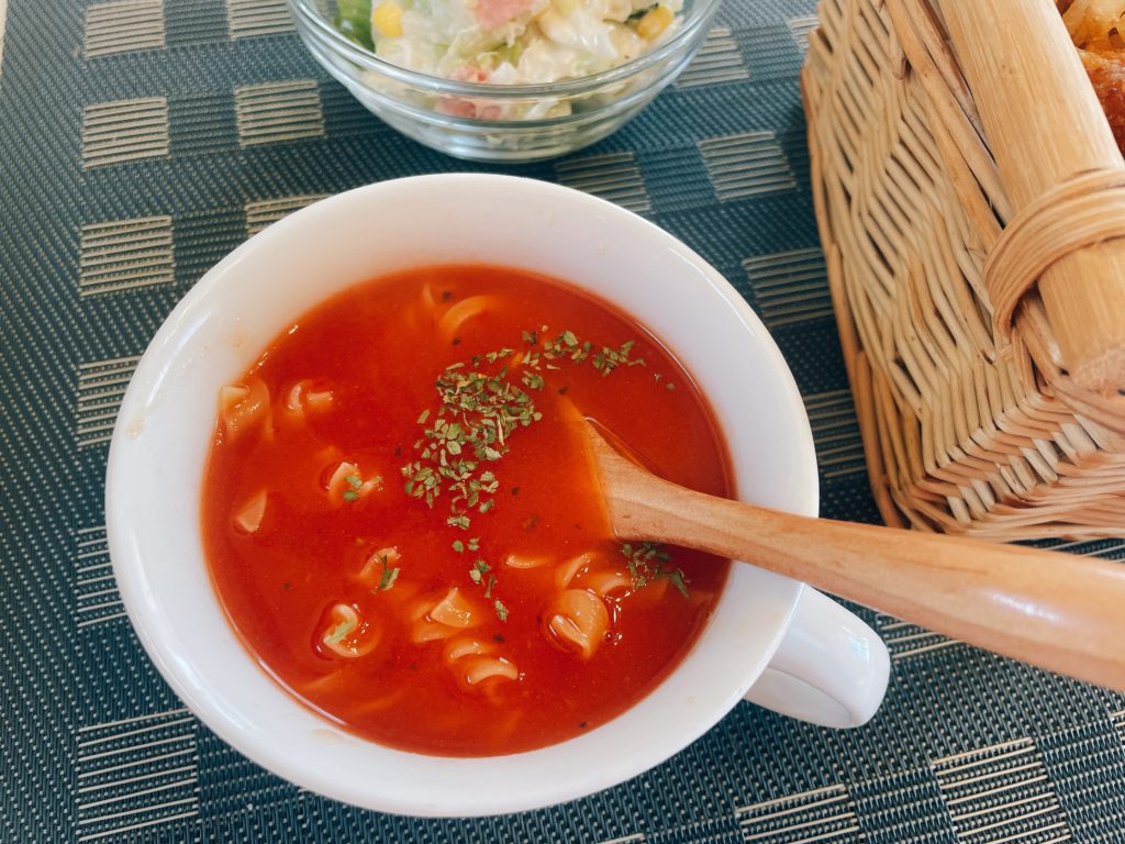 料理教室マンツーマントマトスープ