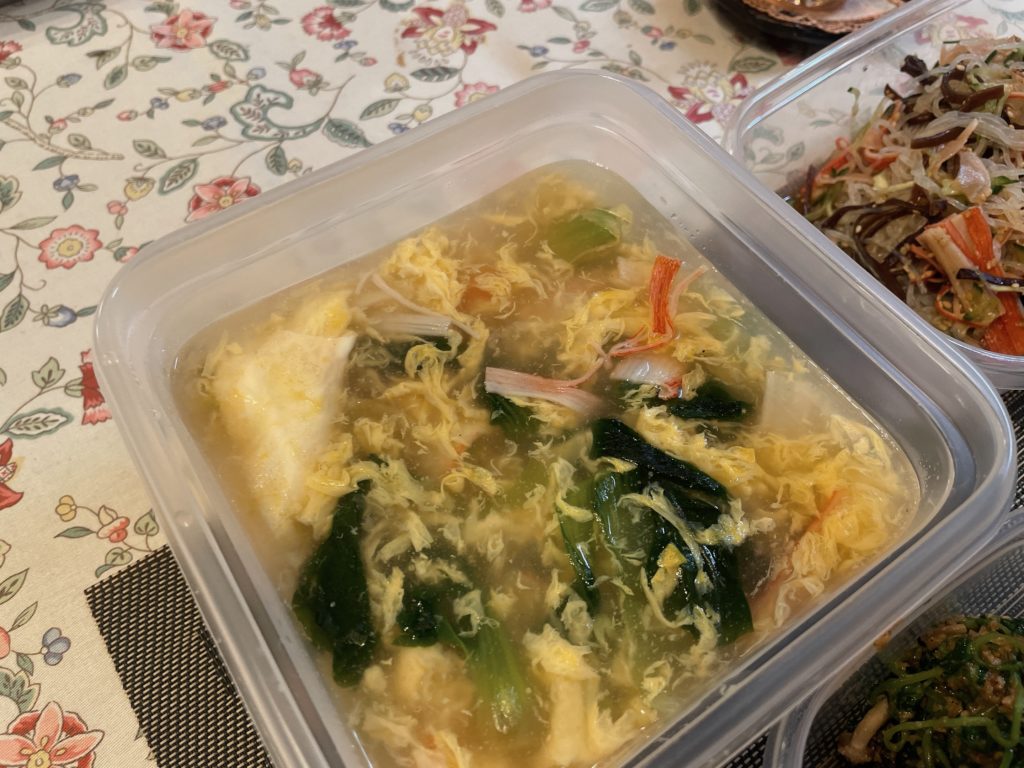 料理教室マンツーマンフワフワ卵スープ