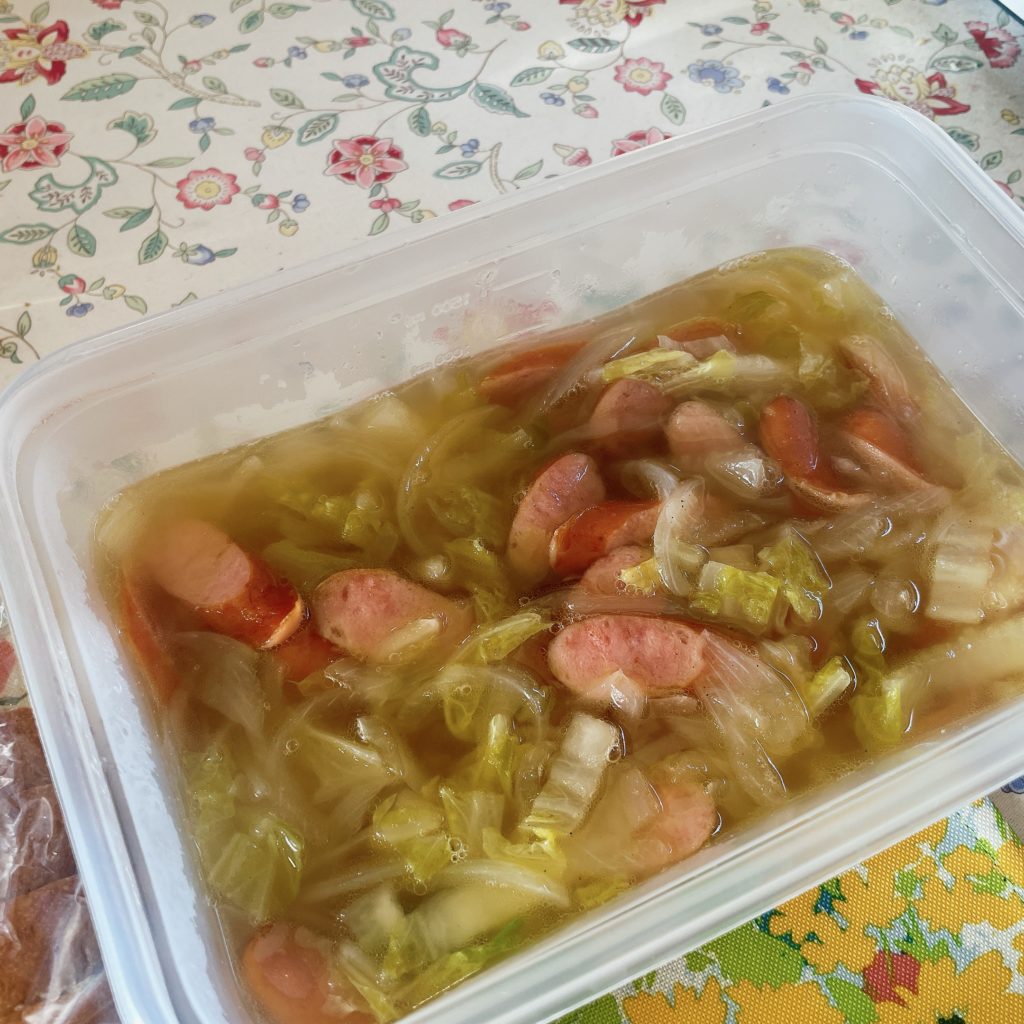 料理教室マンツーマン白菜コンソメスープ