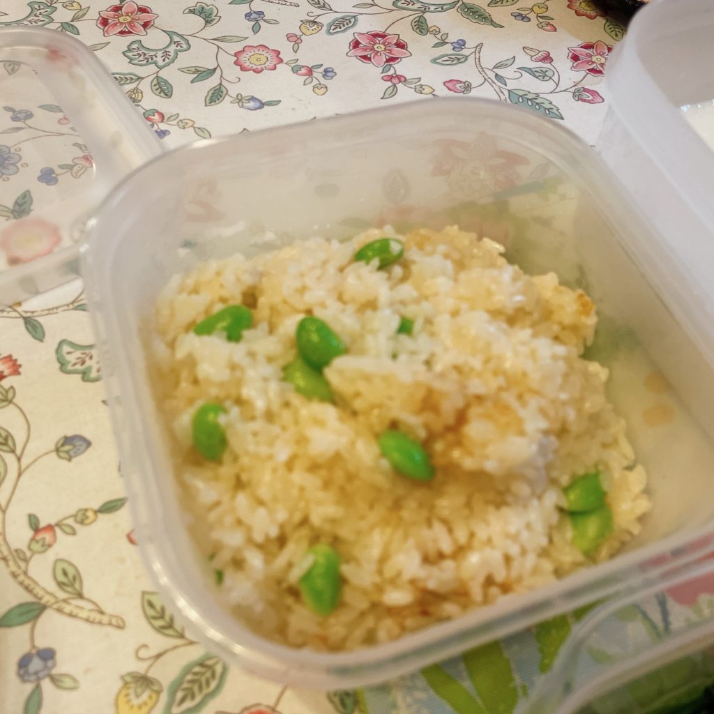 料理教室マンツーマン枝豆バターライス