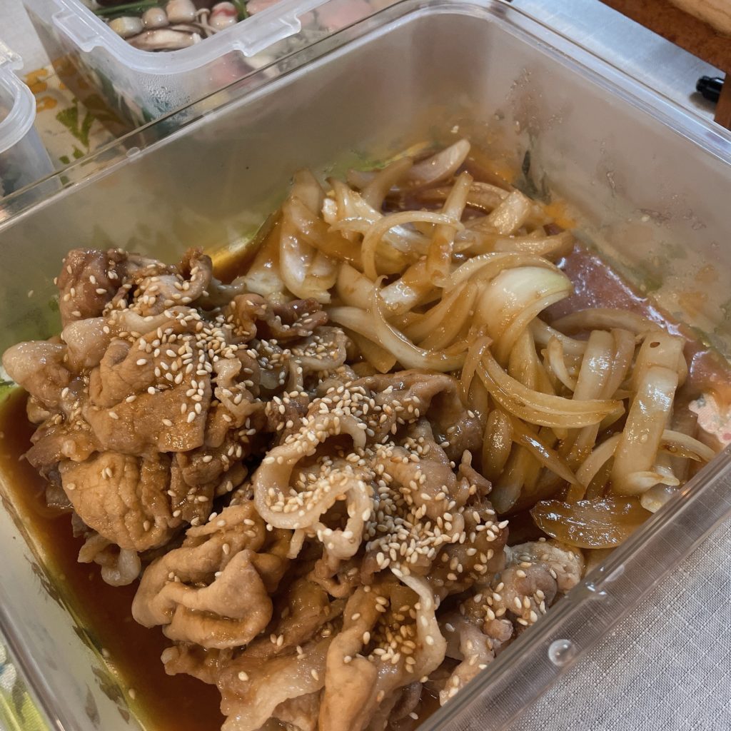 料理教室マンツーマン豚の生姜焼き