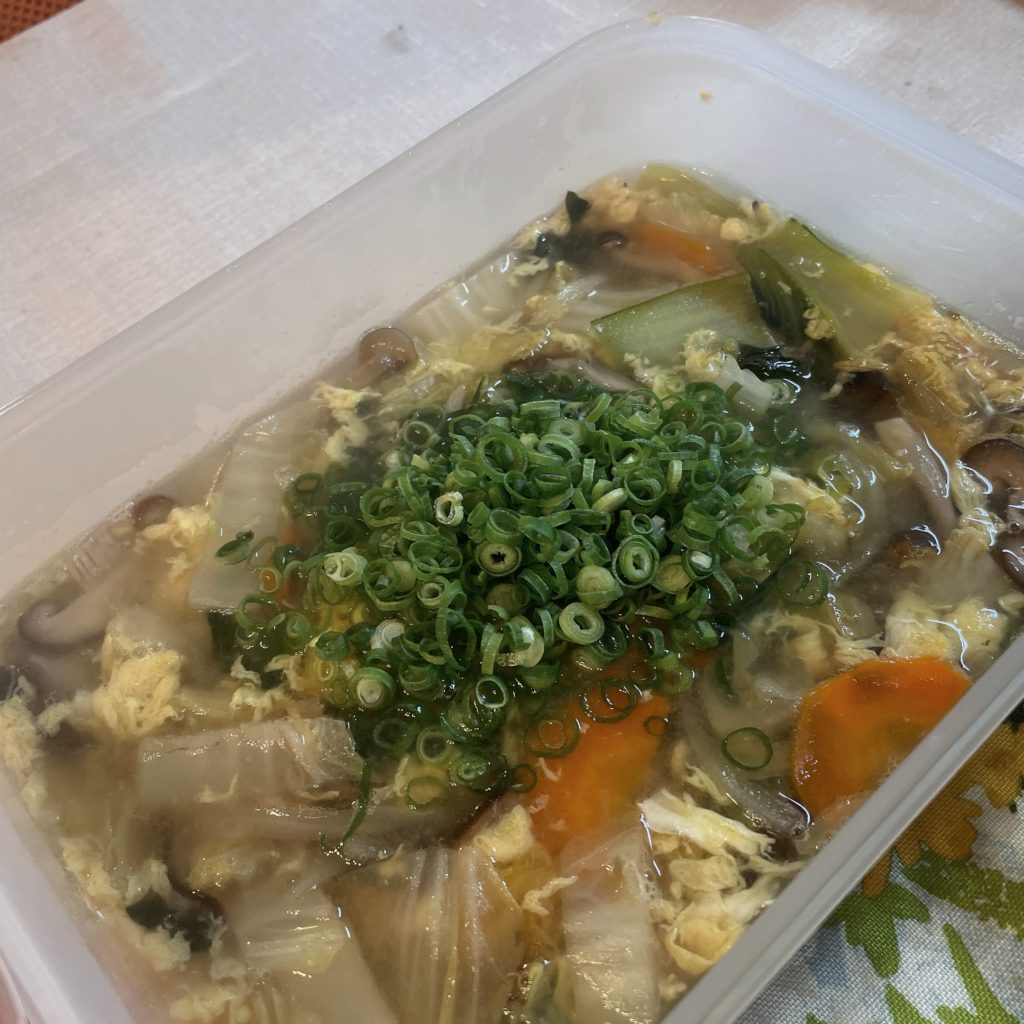 料理教室マンツーマン八宝菜スープ