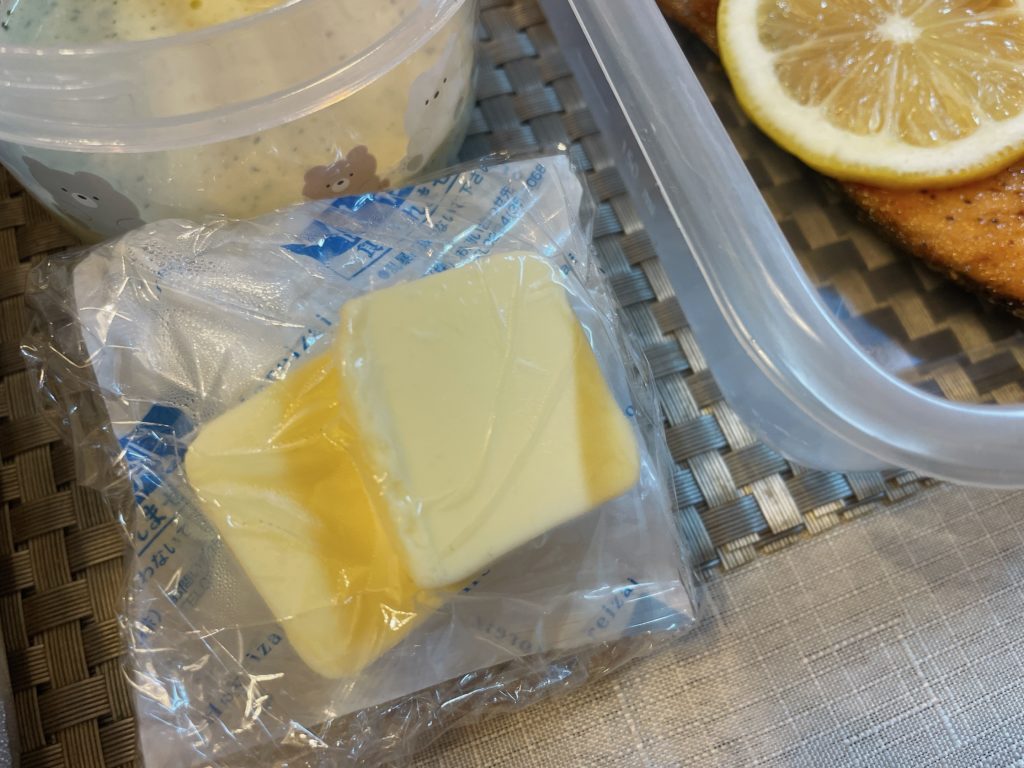 料理教室マンツーマン鮭用のバター