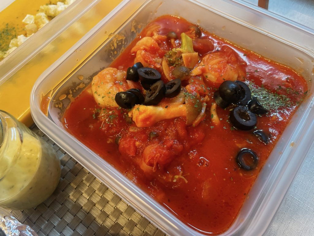料理教室マンツーマン海老トマトパスタソース