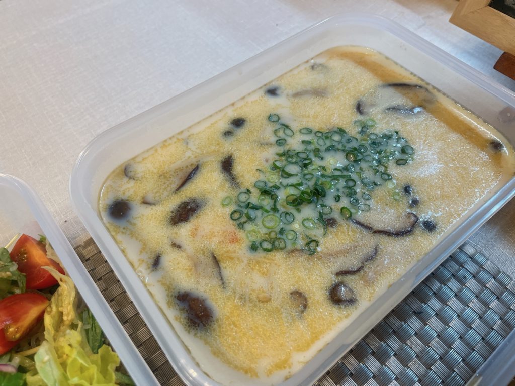 料理教室マンツーマン豆乳味噌汁
