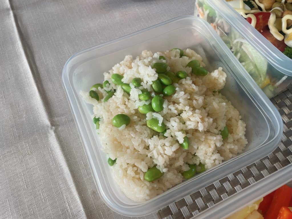 料理教室マンツーマン枝豆バターライス