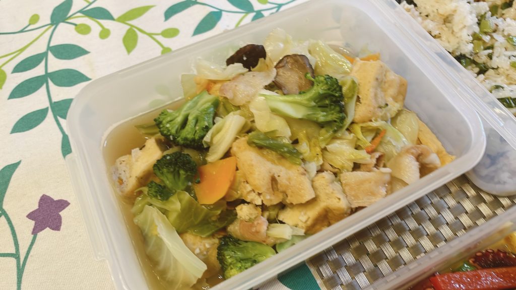 料理教室マンツーマンきゃべつがんも旨煮
