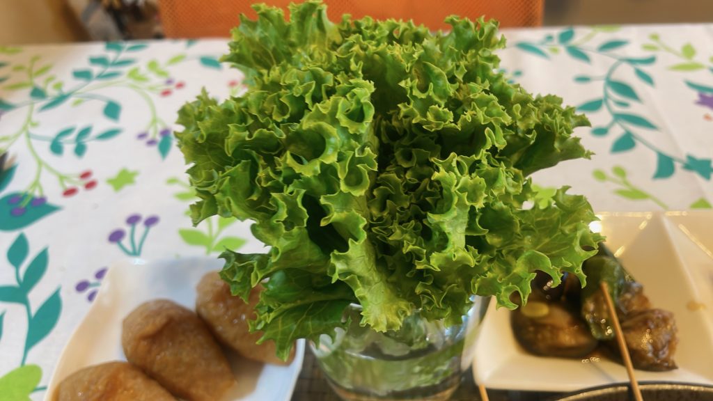 料理教室マンツーマン生野菜