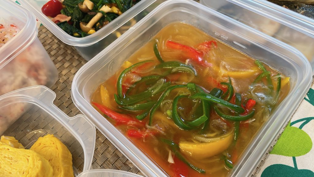 料理教室マンツーマンカラフル野菜あん