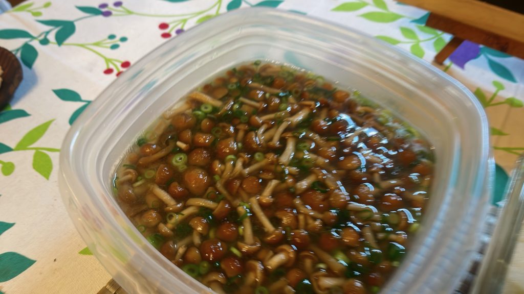 料理教室マンツーマンなめこ汁なめこ汁