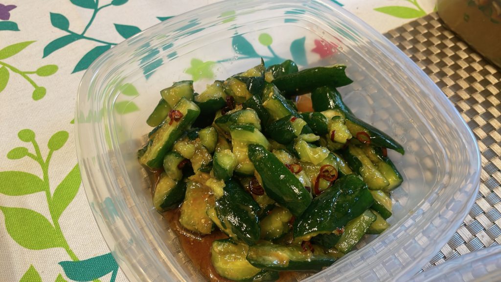 料理教室マンツーマンピリ辛きゅうり