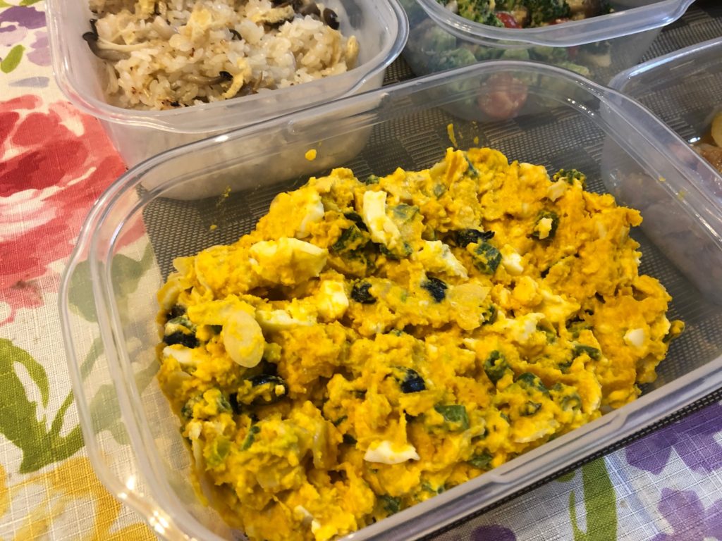 料理教室マンツーマンかぼちゃサラダ