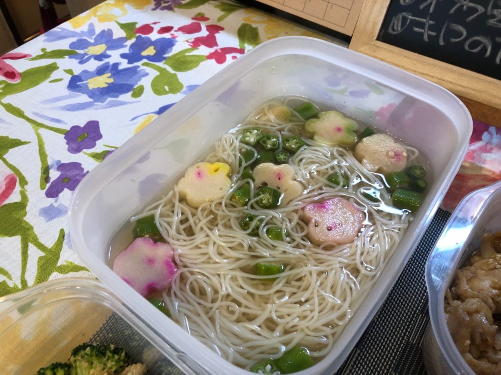 料理教室マンツーマンお素麺お吸い物