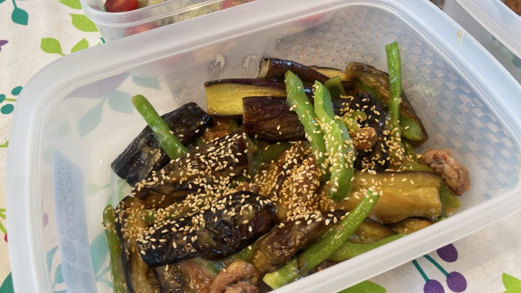 料理教室マンツーマン茄子味噌