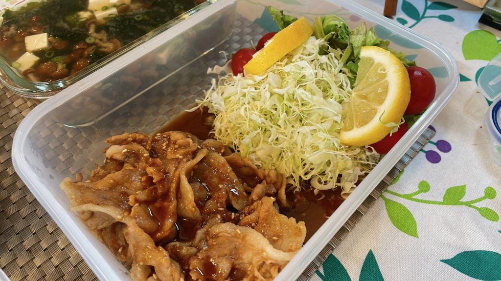料理教室マンツーマン豚の生姜焼き