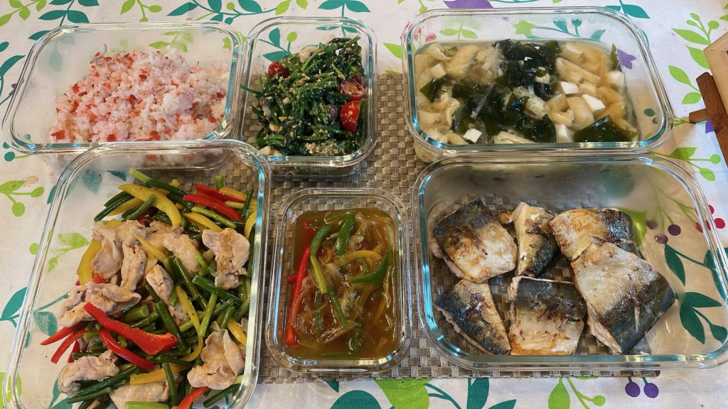 料理教室マンツーマンサバカラフル野菜あんかけセット