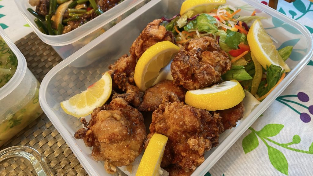 料理教室マンツーマン鶏の唐揚げ