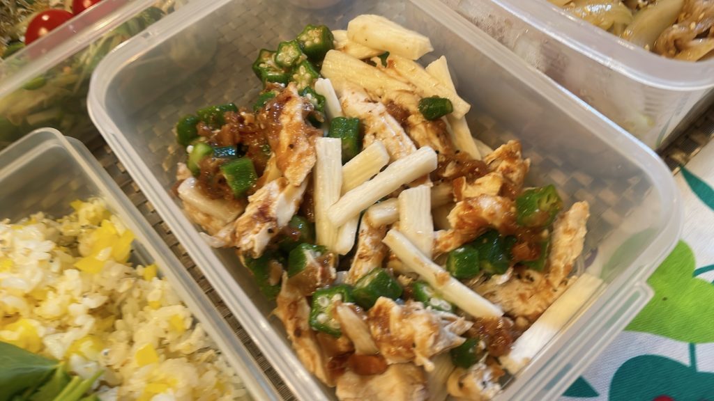 料理教室マンツーマンささみ梅和え