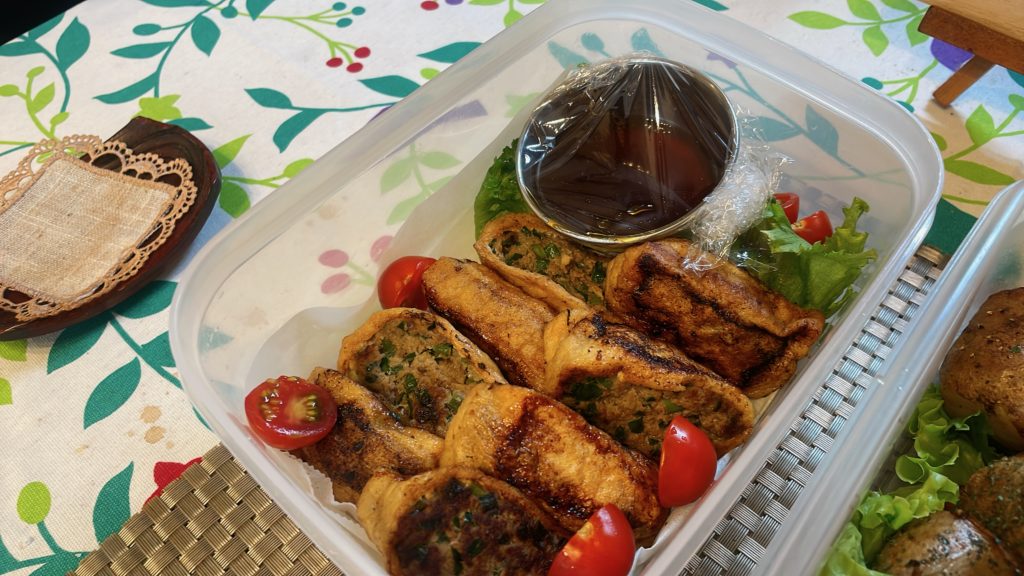 料理教室マンツーマンおつまみセット油揚げ餃子