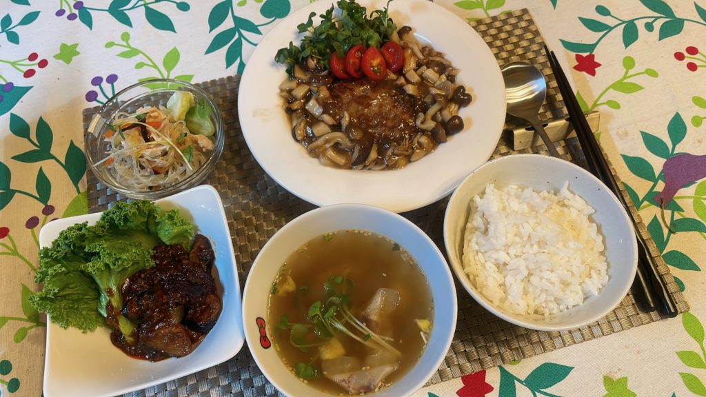 料理教室マンツーマンみどりの中華のごはん