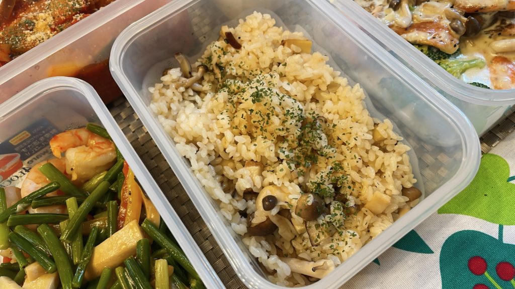 料理教室マンツーマンきのこバターライス