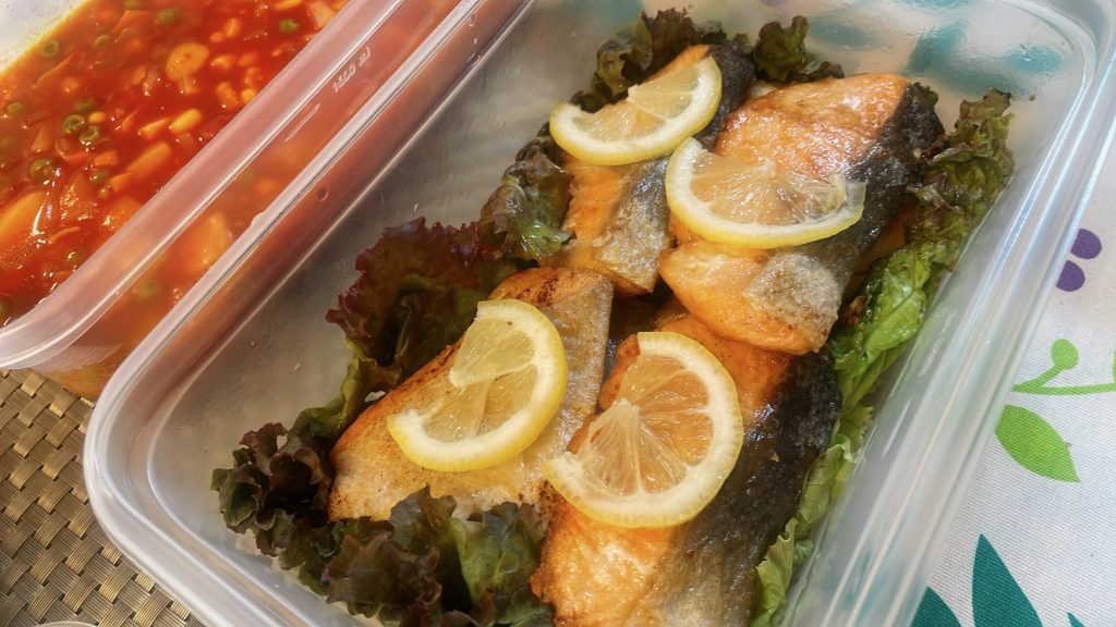 料理教室マンツーマン鮭ムニエル