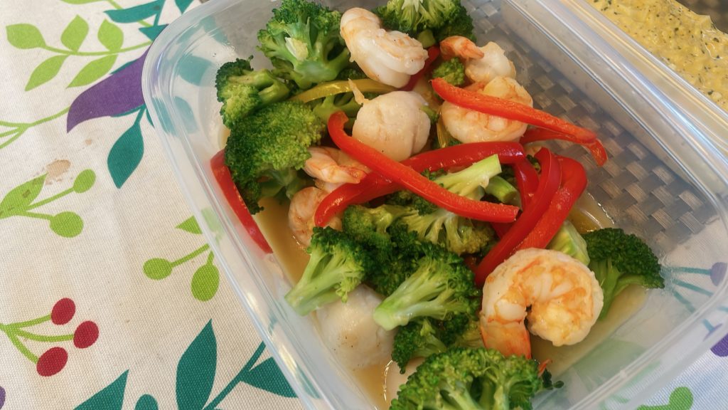 料理教室マンツーマンブロッコリーソテー