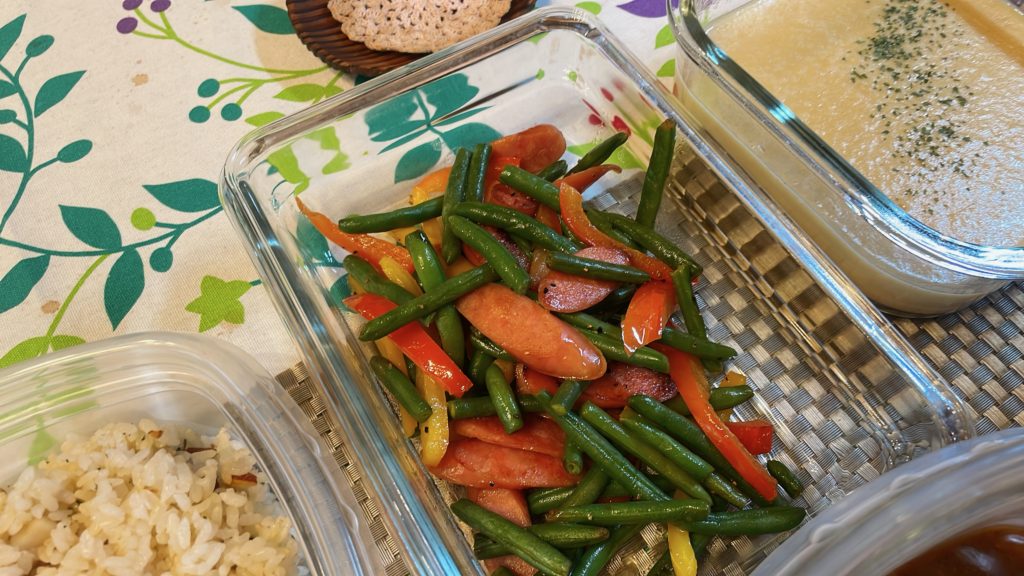 料理教室マンツーマンインゲンソテー