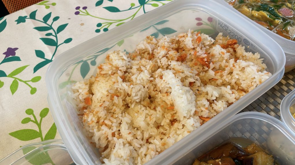 料理教室マンツーマン鮭胡麻ごはん