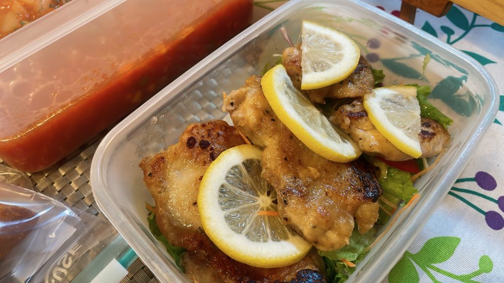 料理教室マンツーマンチキンソテー