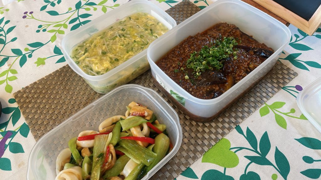 料理教室マンツーマン麻婆茄子セット