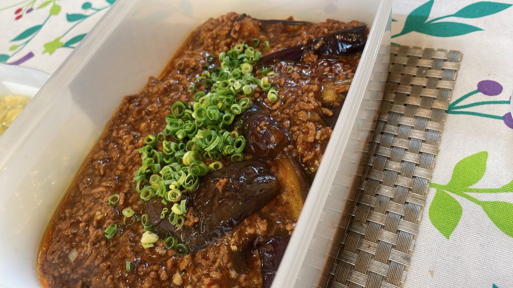 料理教室マンツーマン麻婆茄子