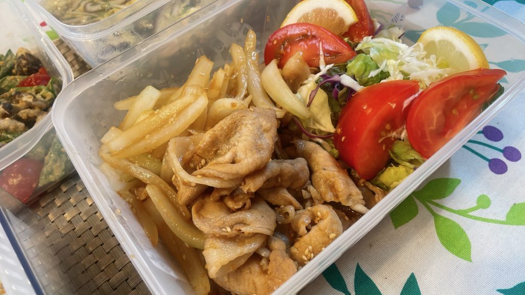 料理教室マンツーマン豚の生姜焼き