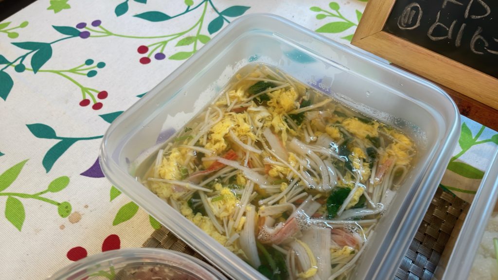 料理教室マンツーマンかきたま汁