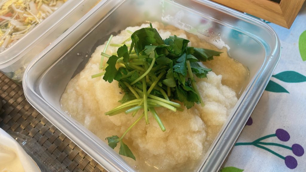 料理教室マンツーマンサバおろし煮