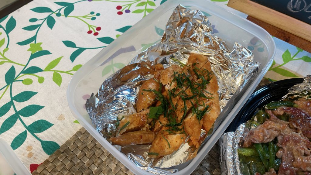 料理教室マンツーマンささみ燻製風