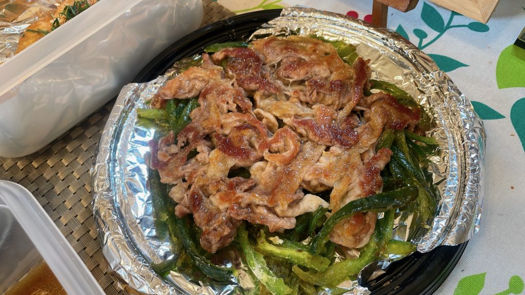 料理教室マンツーマンピーマンピザ風