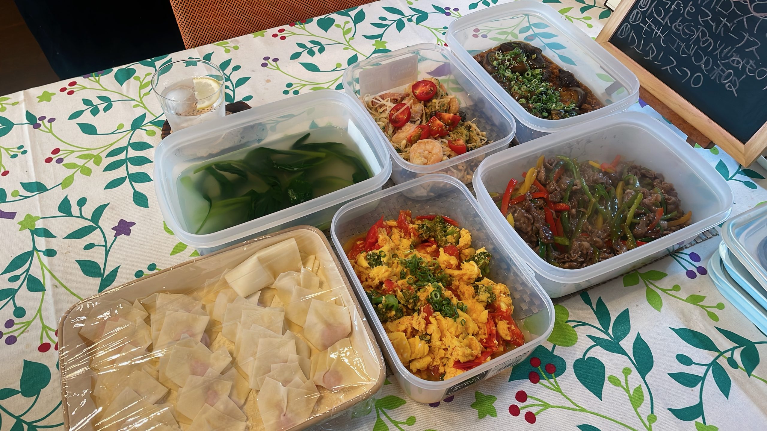 料理教室マンツーマン青椒肉絲風セット