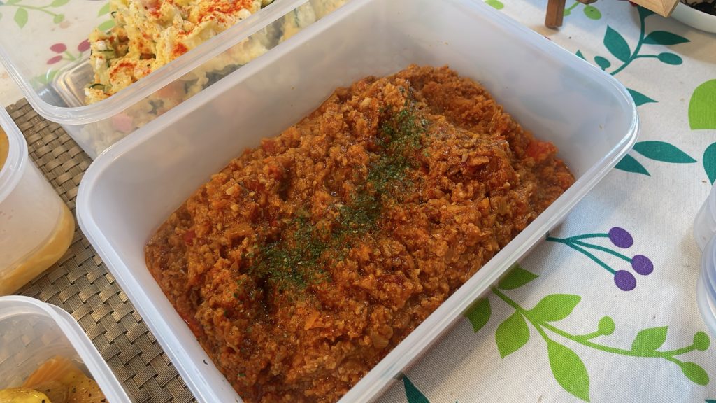 料理教室マンツーマンボロネーゼソース