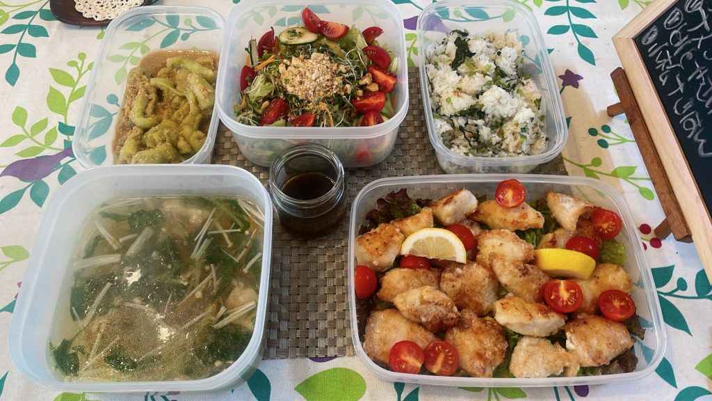 料理教室マンツーマンチキンガーリックセット